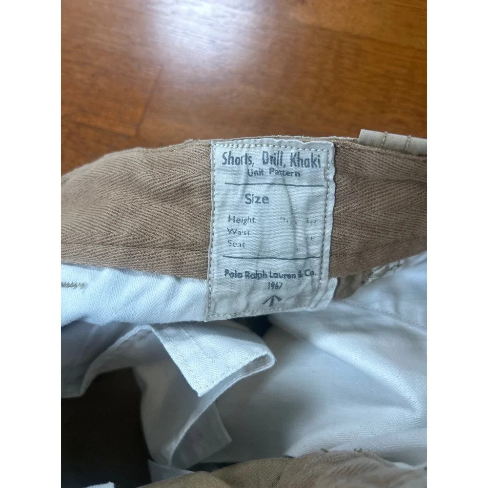 Polo Ralph Lauren Cargo Shorts Mens 31 Khaki Classic Fit Drill Khaki Cotton